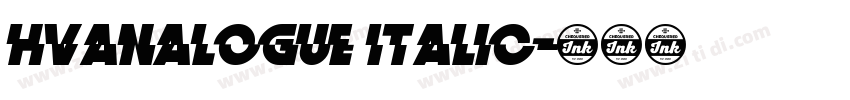 HVAnalogue Italic字体转换